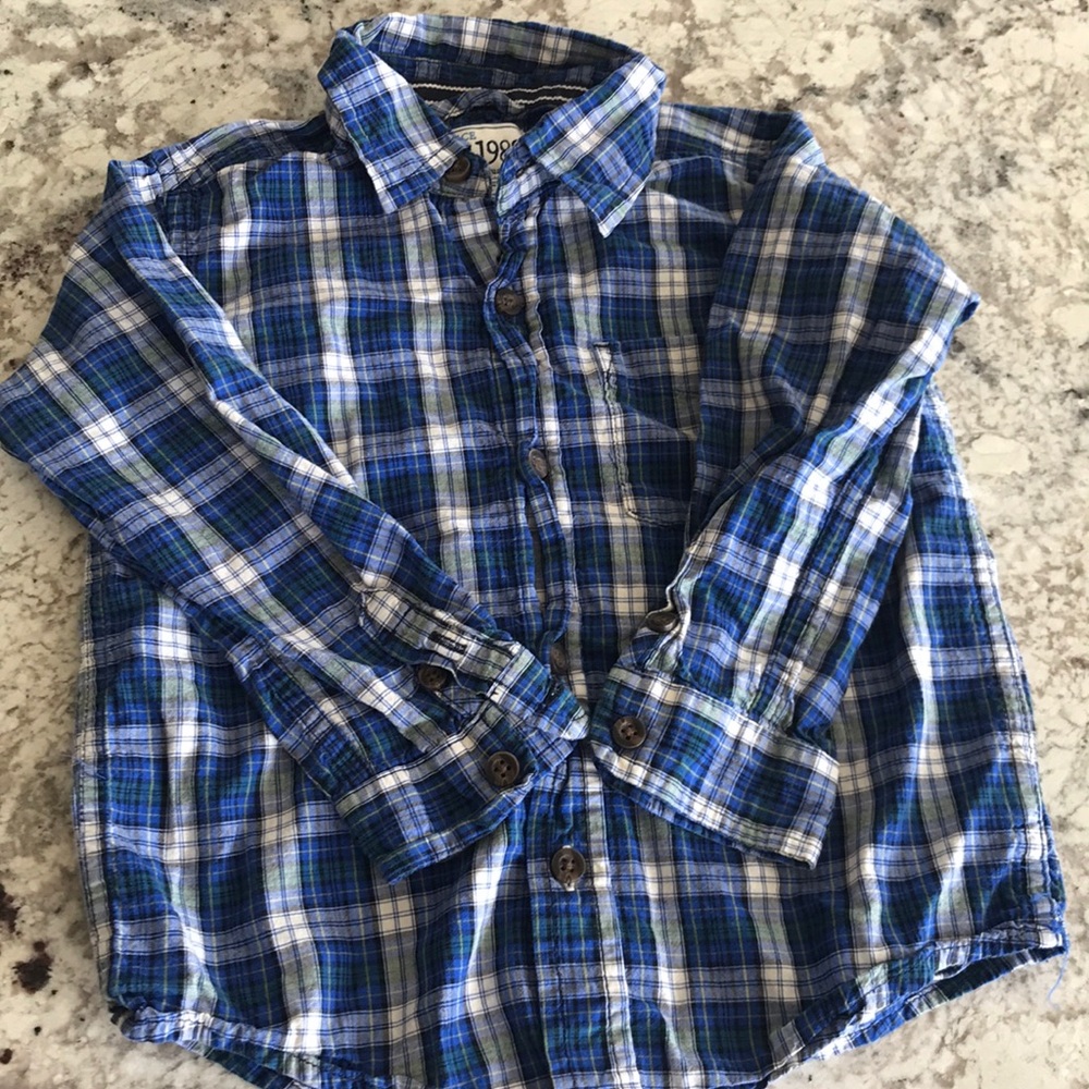 3T plad shirt